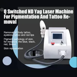 Q Переключатель ND YAG Лазерная татуировка Снятие красоты с удалением пигментации 1064 532 755 нм волновые бровей Удалите оборудование для отбеливания кожи