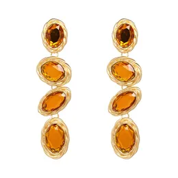 Retro Personality Exaggerated Earrings European And American Style Alloy Diamond Earrings Jewelry CX220402