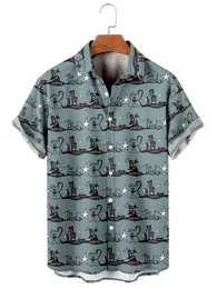 Camicia da uomo Y2K Hombre di moda Camicia hawaiana Elementi divertenti Stampato in 3D Comodo casual manica corta da spiaggia Abiti oversize 10 220624