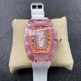 Watches Wristwatch Designer Luxury Mens Mechanical Watch Richa Milles RM07-02 Helautomatisk rörelse Sapphire Mirror Rubber Watchband Wat Wat Wat