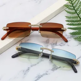 Okulary projektantów marki okulary przeciwsłoneczne Mały kwadratowy bezczynnik bezlitosny zawias metalowych okularów dla mężczyzn dla kobiet Sun Glass Uv400 obiekty