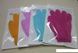 Stoffhandschuh, Peeling für Gesicht oder Körper, Badepeeling, feuchtigkeitsspendende Handschuhe, Aprikose, Handschuh im Großhandel