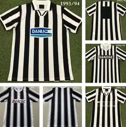 Topp 1993/94/95 Retro Soccer Jerseys Zidane 21 del Piero 10 Vialli 9 Ravanelli 11 Conte Sousa 1996 Futbol Jersey Fotbollskjortor Trikot Maglia Camiseta de Shirt Storlek S-XXL