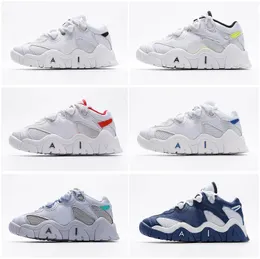 96S uptempos Kids More Low Lowball Shoes Boys Girls Girls Wheat Rucker Park White Blue USA Neptune Green Uptempos 96 Sport Sneakers Size 28-35