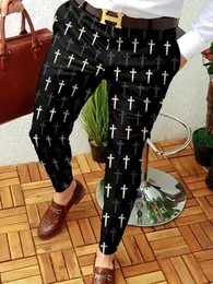 رجل مدينة سراويل بانتالونس بانتالوني جديدة uomo pantalones Hombre High Street Slim Print Pantaloni party pantaloni streetwear بنطلون أزياء التنفس