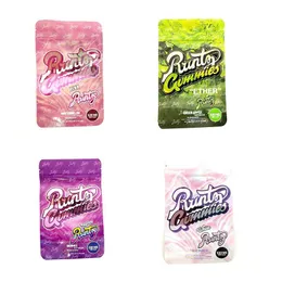 Mix-Typen Großhandel 500 mg Verpackungsbeutel rosa original weißes Mylar 4 Arten Kunststoff-Reißverschlusspaket