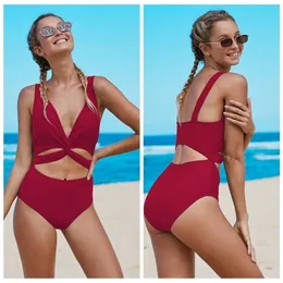 Sexy Hollow Out Bikinis Mujer Swimsuit Zipper High Cut Swimwear Women Thong Bathing Suit 1pc Suits Monokini T200708