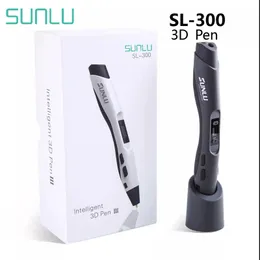 Sunlu SL 300 3D Pen z wtycznymi długopisami drukowania Wsparcie PLA Abs Filament 1 75 mm Urodziny dziecięce Prezent 220704