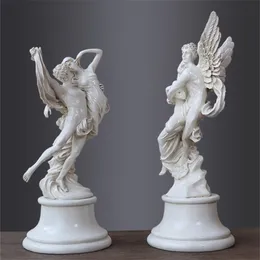 Ancient Greek mythology love character sculpture modern resin angel crafts lover statue home decorations wedding birthday gift T200619