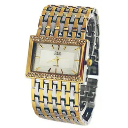 Armbanduhren GD Damen Armband Armbanduhr Quarzuhr Silber Strass Kristall Lady Kleid Business Reloj MujerArmbanduhren Wris