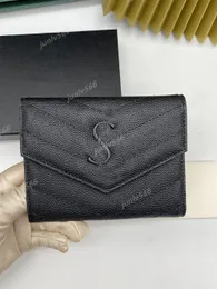 New 23ss leather wallet designer fashion brand handbag men's women's credit card cover black sheepskin Mini Key Wallet pocket womens mens wallet