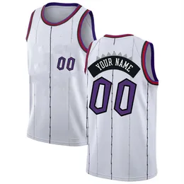 Printed Toronto Custom DIY Design Basketball Jerseys Customization Team Uniforms Print Personalized any Name Number Mens Women Kids Youth White Jersey