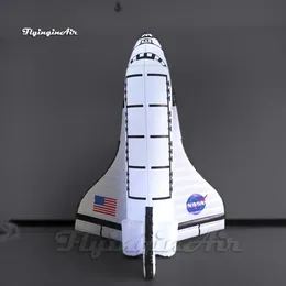 Personalisierte aufblasbare Space Shuttle 3M Raketenraumschreie Modell Luftluft -Flugzeugballon für die Luft- und Raumfahrtausstellung