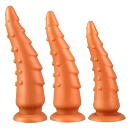 Ankomst Anal Plug Dildo Masturbators Anal Leksaker Stora Dildos Dots Massage Vaginal Anus Sexleksaker För Kvinnor Män Sucker Strap på 220413