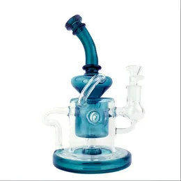 Pipa ad acqua per bong in vetro con narghilè da 9 pollici Cali Cloudx Double Arm Eclipse Recycler con snodo con Inline Perc