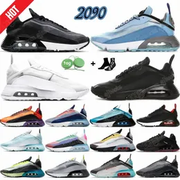 2090 erkek Koşu Ayakkabıları Chaussures Brushstroke Saf Platin Ördek Camo Siyah Antrasit Beyaz 2090'lar ABD Hız Lazer Kurt Gri erkek kadın KrrX#