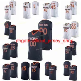 Колледж NCAA Virginia Basketball Jersey 0 Девон Холл Kihei Crk 1 Francesco Badocchi 10 Hauser Jayden Nixon Custom Stitched