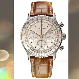 À venda Crime Premium Big Mens Sports Stopwatch Relógios 45mm Movimento de quartzo Homem tempo relógio de couro Celrão Limited Edition Gifts Wristwatch Watchwatch