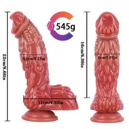 Nxy Dildo Nuovo G48 Pangolin G49 Fire Kirin Personalizzato a forma speciale Silicone liquido Pene simulato Prodotti adulti del sesso 220607