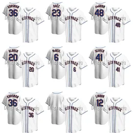 Na85 20th Anniversary Francisco Lindor Jersey Javier Jacob deGrom Pete Alonso New Mike Piazza Dwight Gooden Keith Hernandez