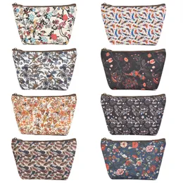 Multi-color small floral waterproof bags multi-functional wash cosmetic bags female ethnic pattern portable storage bag
