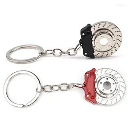 Keychains Metal Car Truck Brake Keychain Hub Calipers Key Ring Auto Parts Keyring Chain Gift Decoration Accessories Miri22