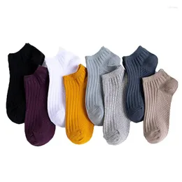 Men's Socks 8Pairs/Lot Men's Short Pack Bamboo Fiber Fashion Man Ankle Male Cotton Summer High Quality Foot Massage Sock SetMen's