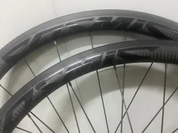 Rowerowe koła węglowe 38 mm kółko rowerowe rurowe 700c drogowe bicyle v hamulce koła czarne 3K Twill kosmiczne koła rowerowe o szerokości 25 mm