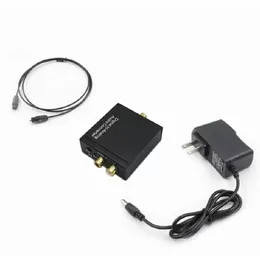 デジタルからアナログ対オーディオコンバーターコネクタ光ファイバー同軸信号アナログDAC SPDIFステレオ3.5mmジャック2 RCAアンプデコーダー