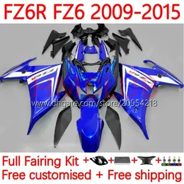 Kit di carena per Yamaha FZ6N FZ6 FZ 6R 6n 6 R N 600 09-15 Bodywork 31No.11 FZ-6R FZ600 FZ6R 09 10 11 12 13 14 15 FZ-6N 2009 2010 2012 2012 2013 2014 2014 2015 OEM Body Glossy Blue Glossy Blue Glossy