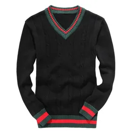 High Quality 2023 new Sweater Luxury Sweater Cardigan Men Casual embroidery V-Neck Shirt Autumn Winter Slim Fit Long Sleeve Mens Sweaters Knitted Pull Homme