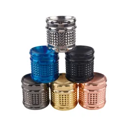 Colorful Concave No Slip Herb Grinder Smoking Accessories Grinders 62mm Diameter 4 Layers Alluminum Alloy Crushers GR441