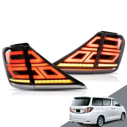Car Tail Light Streamer Dynamic Assembly For Toyota Alphard 2007-2013 Daytime Running Lights Rear Lamp Taillight