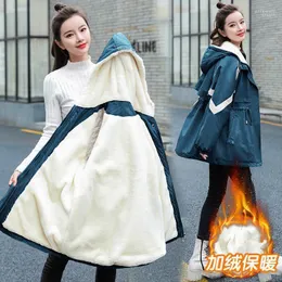 Frauen Daunen Parkas Pai Überwinden Mittleren Und Langen Stil 2022 Winter Baumwolle Gefütterte Jacke Koreanische Plüsch Verdickt Coguin22