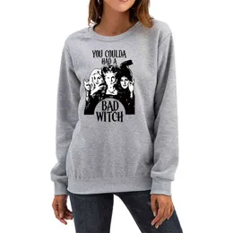 Você poderia ter um mau Halloween de bruxa novo estilo de suéter impressa em suéter feminino