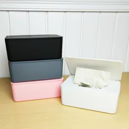 Plastic Tissue Box Wet Holder Cover Wipes Paper Storage Towel Dispenser Home Napkin Organizer 220523