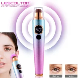 LESCOLTON Electric Vibration Massager Anti Age Wrinkle Dark Circle Remover Eyes Beauty Massage Thermotherapy 220630