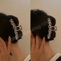 Personalidade Geométrica Design Amor Cadeia De Estilo Estilo Hairpin Feminino Disco Especial Disco Cabelo Forte Processação antiderrapante Grande Clipe