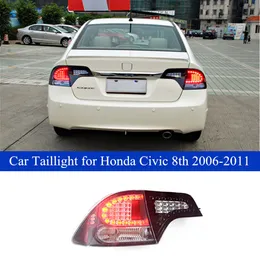 LED Brake Reverse Fog Light för Honda Civic 8th Dynamic Turn Taillight Assembly 2006-2011 Biltillbehörslampa