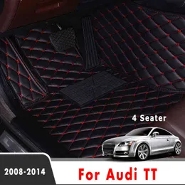 Auto-Fußmatten für Audi TT 2014 2013 2012 2011 2010 2009 2008 (4-Sitzer) Teppiche Custom Styling Innenausstattung Fußpolster H220415