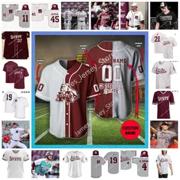 NCAA costurou camisa de beisebol do Mississippi State Bulldogs 16 Cole Cheatham 17 Stone Simmons 18 Jack Walker 47 Drew Talley 48 Brooks Auger 45 Cam Tullar 44 Hunter Hines