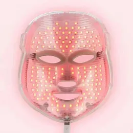 red bule green 7 Colorful Led Photon Light Therapy Machines Home Use Face Facial Beauty without neck Mask Facial SkinCare shield