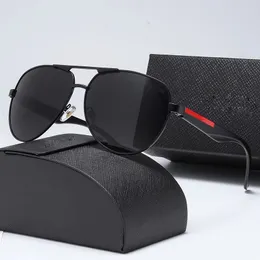 Top luxuriöse ovale Sonnenbrille für Männer Designer Sommerschatten polarisierte Brille Schwarze Vintage übergroß