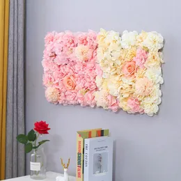 Flores decorativas grinaldas de painéis de parede de flor de rosa artificial Hydrangea PEONIA BURNHO BABILE BEBÊ PARTIMANTE ATIVIDADES DE CASAMENTO Decoração de casamento