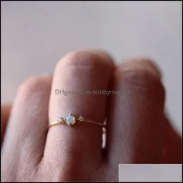 Wedding Rings Jewelry Woogge Fashion Sier Color Crystal Flower Vine Leaf Design For Women Femme Ring Vintage Statement Lover Gift Drop Deliv