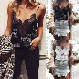 Women's Tanks & Camis Women Hollow Translucent Underwear Lace Frenum Strap Lingerie Bra Tops Vest Sleeveless Blouse Casual Tank 2022