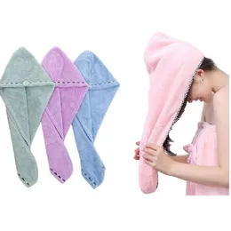 Towel Magic Microfiber Shower Cap Bath Hats For Women Dry Hair Home Textile Head Turban