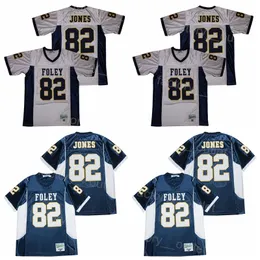 Men Football High School Foley Lions 82 Julio Jones Jersey Team Color Navy Białe College All Szyging University for Sport Fan Hiphop Moive High Quality