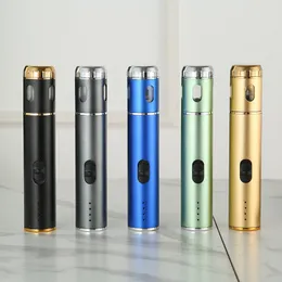 Colorful Smoking USB Charge Automatic Electric Aluminum Alloy Pen Dry Herb Tobacco Grind Spice Miller Grinder Crusher Grinding Chopped Cone Cigarette Holder DHL