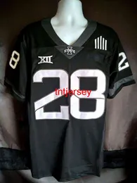 Custom isu Blackout Iowa State Cyclones #28 Breece Hall Football Jersey Men Women Youth لإضافة أي اسم رقم XS-5XL